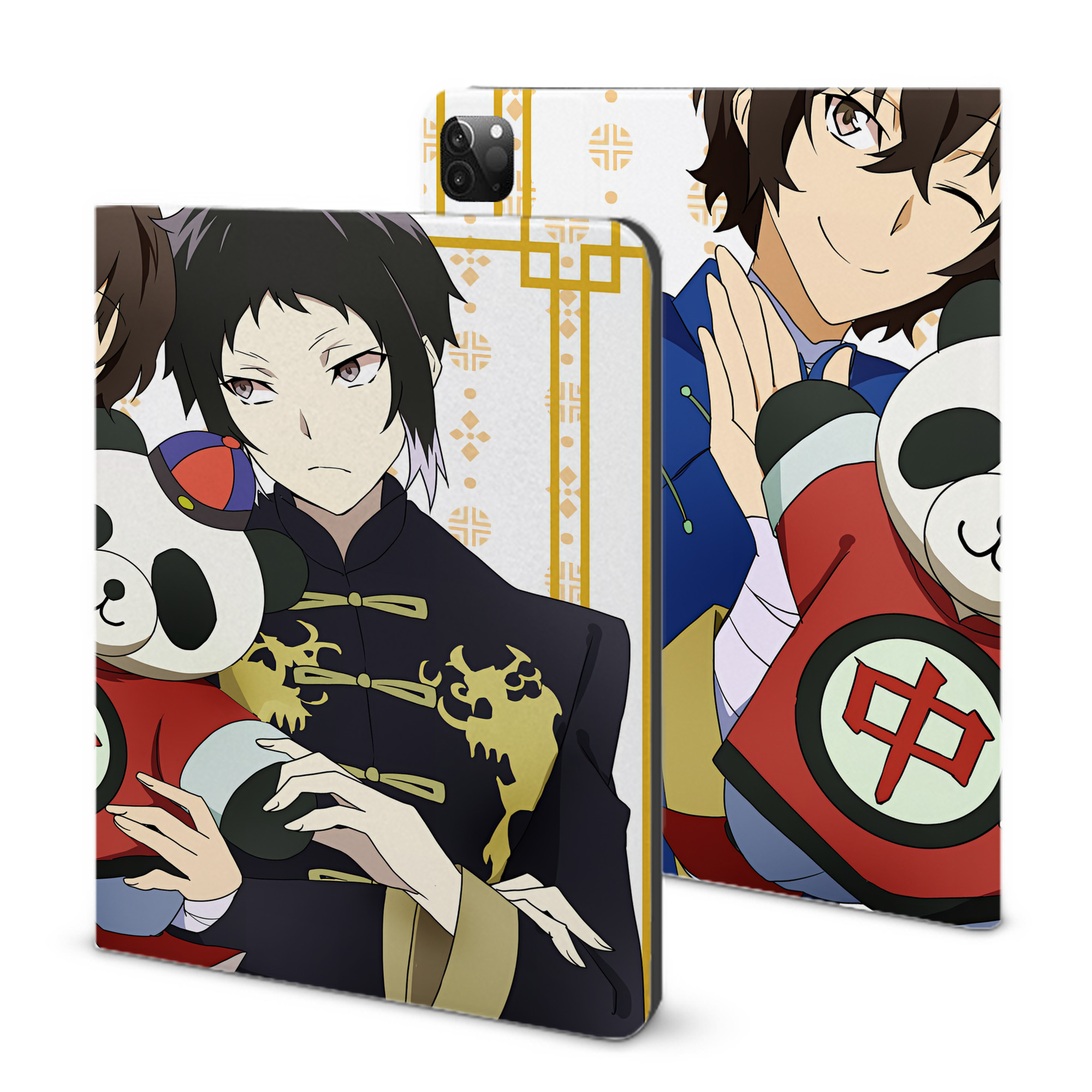 （画像用） 文豪ストレイドッグス Bungo Stray Dogs IPadケース ペンホルダー付き ブックスタイルデザイン